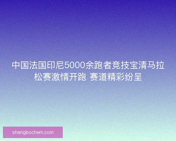 中国法国印尼5000余跑者竞技宝清马拉松赛激情开跑 赛道精彩纷呈 中国法国印尼5000余跑者竞技宝清马拉松赛激情开跑 赛道精彩纷呈