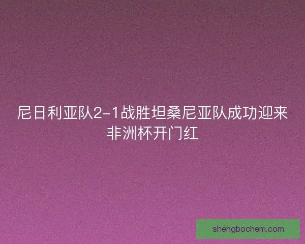 尼日利亚队2-1战胜坦桑尼亚队成功迎来非洲杯开门红